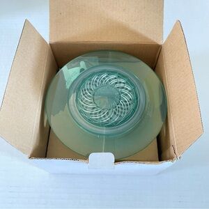 1-Spray 5.5 in. Single Wall Mount Fixed Shower Head in Jade Green